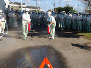 防災訓練の様子